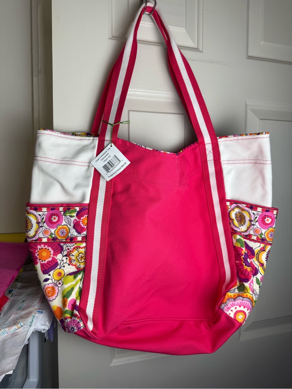 NWT Vera Bradley Clementine Large Colorblock Tote Retired Pattern